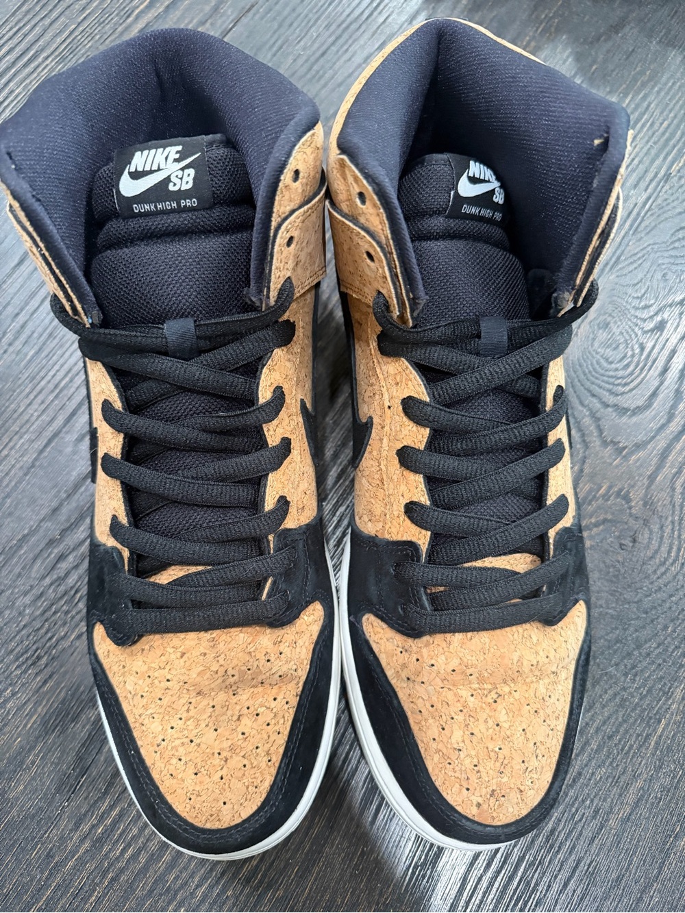 Nike SB Dunk High Men Size 12 Pro Black Hazelnut White Training Shoe - Picture 4 of 11